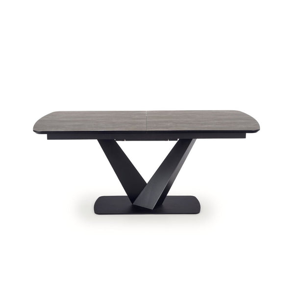 Levně Jídelní stůl Vinte rozkládací 180-230x76x95 cm (šedá, černá)