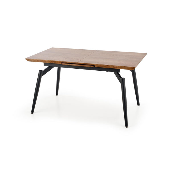 Levně Jídelní stůl Bella rozkládací 140-180x74x80 cm (dub, černá)