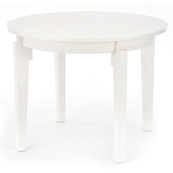 Levně Jídelní stůl Borsus rozkládací 100-200x77x100 cm (bílá)