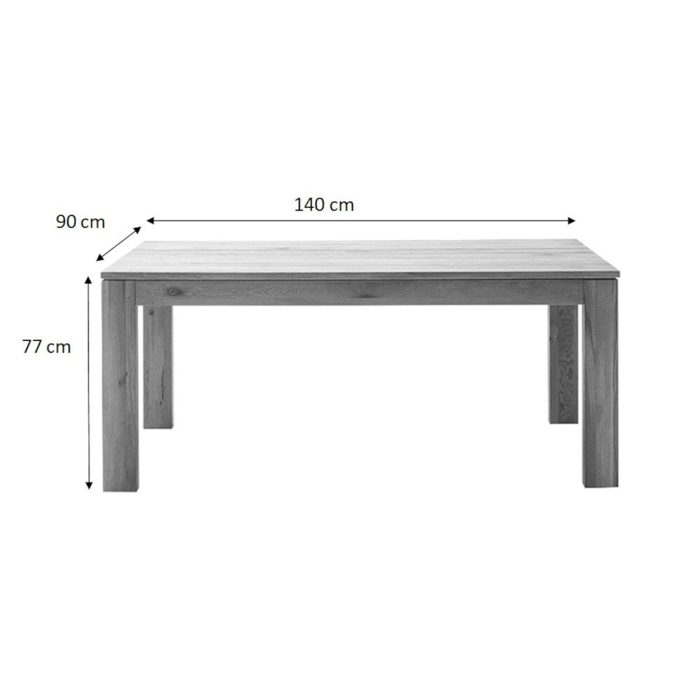 Jídelní stůl Bradley rozkládací 140-220x77x90 cm (dub)