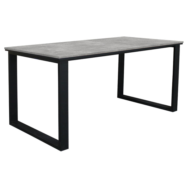Levně Jídelní stůl Brick 160x75x90 cm (beton, černá)