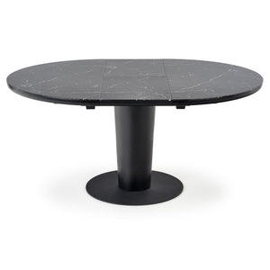 Jídelní stůl Criado rozkládací (120-160x120 cm, černá)