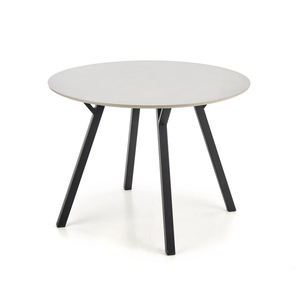 Levně Jídelní stůl Ebony 100x74x100 cm (světle šedá, černá)