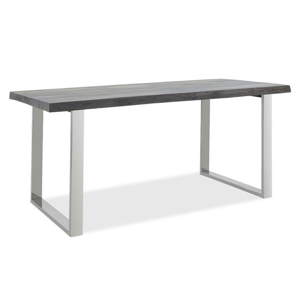 Levně Jídelní stůl Finos 180x77,5x90 cm (šedá, stříbrná)