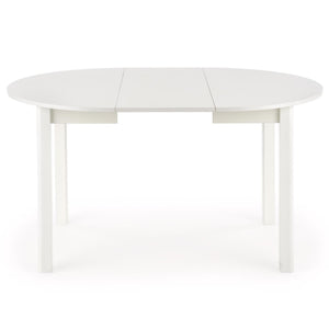 Jídelní stůl Ginro rozkládací 102-142x76x102 cm (bílá)