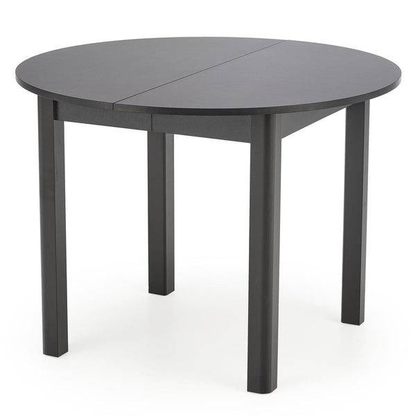 Jídelní stůl Ginro rozkládací 102-142x76x102 cm (černá)