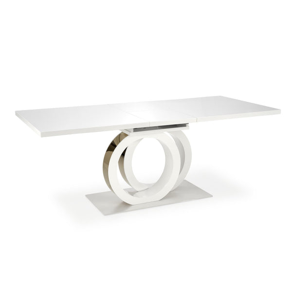 Levně Jídelní stůl Haraldo rozkládací 160-200x76,5x90 cm (bílá)