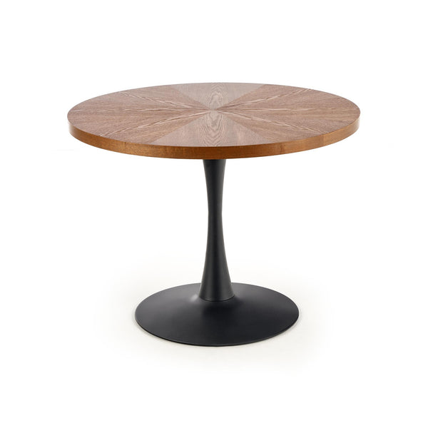 Levně Jídelní stůl Java 100x75x100 cm (ořech, černá)
