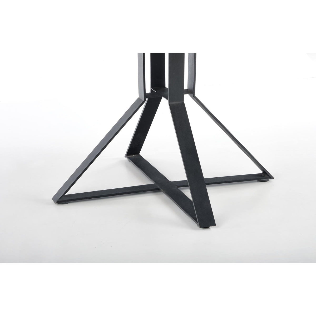 Jídelní stůl Keroy rozkládací 120-160x76x120 cm (dub, černá)