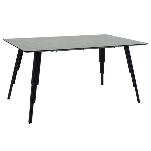 Levně Jídelní stůl Leros 140x75x80 cm (šedá, černá)