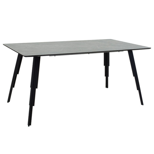 Levně Jídelní stůl Leros 160x75x90 cm (šedá, černá)