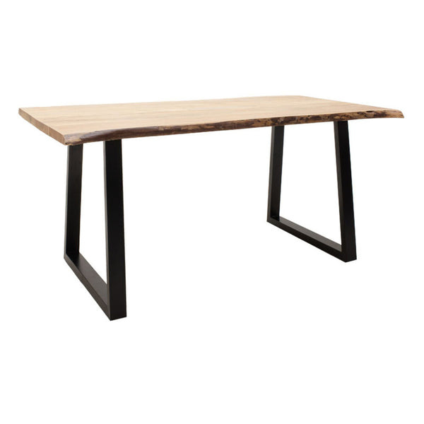 Levně Jídelní stůl Manos 140x78x80 cm (ořech, černá)