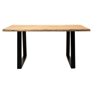 Jídelní stůl Manos 160x79x90 cm (ořech, černá)