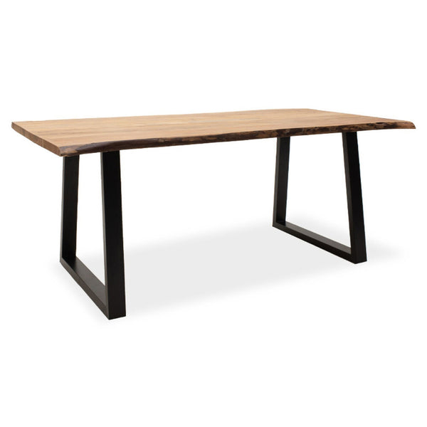 Levně Jídelní stůl Manos 200x79x96 cm (ořech, černá)