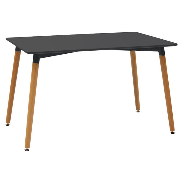 Levně Jídelní stůl Naxos 120x75x80 cm (černá, dřevo)
