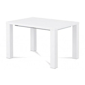 Jídelní stůl Olaf rozkládací 120-160x76x90 cm (bílá)