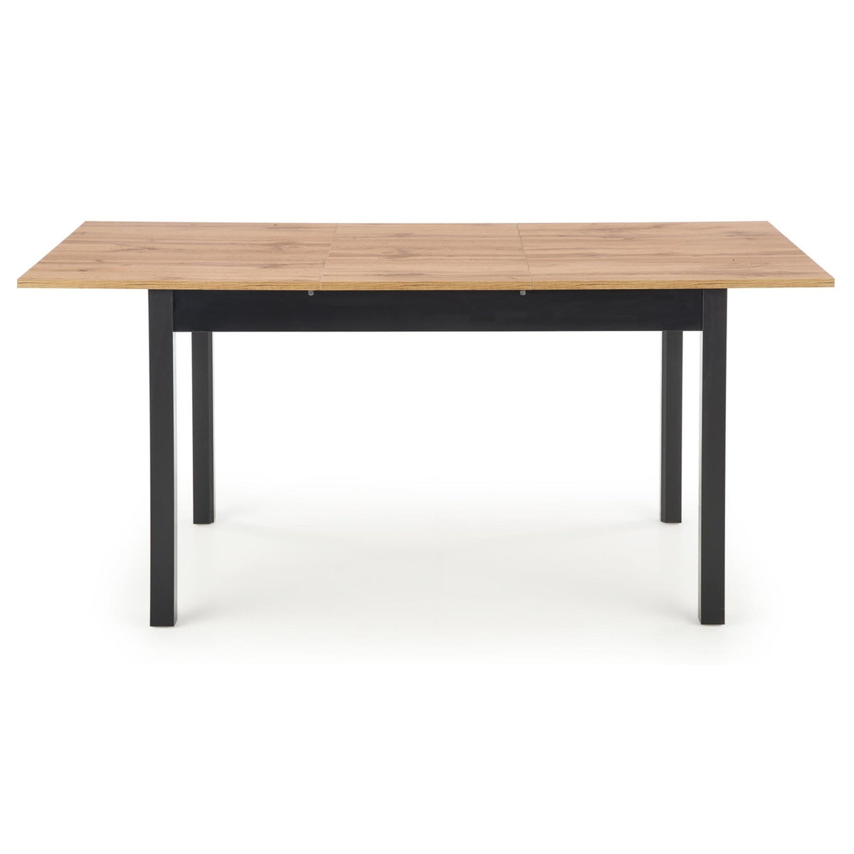 Jídelní stůl Regg rozkládací 124-168x75x74 cm (dub wotan, černá)