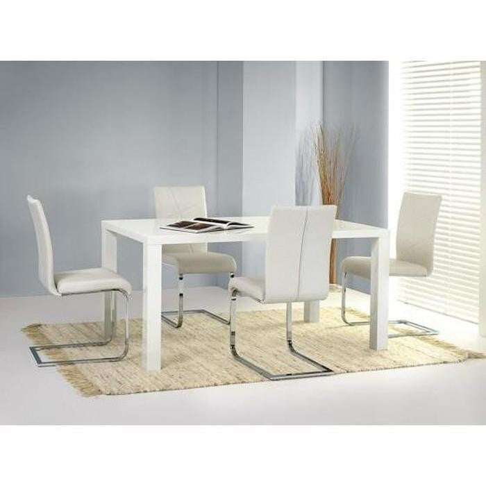 Jídelní stůl Ronald rozkládací 120-160x80x75 cm (bílá)