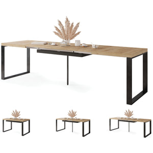 Jídelní stůl rozkládací Asali 120-270x76x80 cm (dub zlatý)