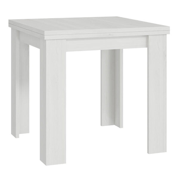 Levně Jídelní stůl rozkládací Tedy 80-160x80 cm (bílý dub)