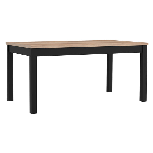 Levně Jídelní stůl rozkládací Tunis 160-200x90 cm (černá, švestka)
