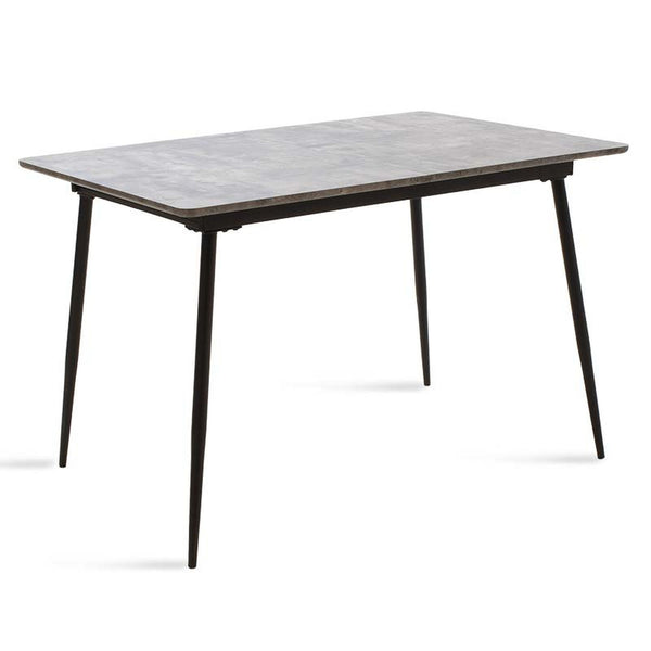 Levně Jídelní stůl Sharam rozkládací 120-160x76x80 cm (šedá, černá)