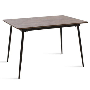 Jídelní stůl Sharam rozkládací 120-160x76x80 cm (šedá, černá)