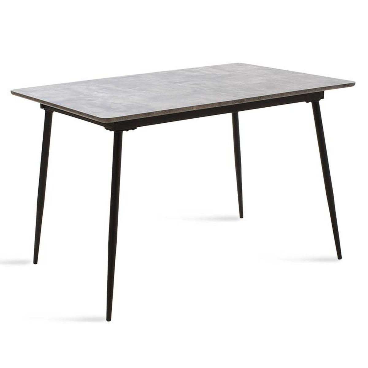 Jídelní stůl Sharam rozkládací 120-160x76x80 cm (šedá, černá) - II. jakost