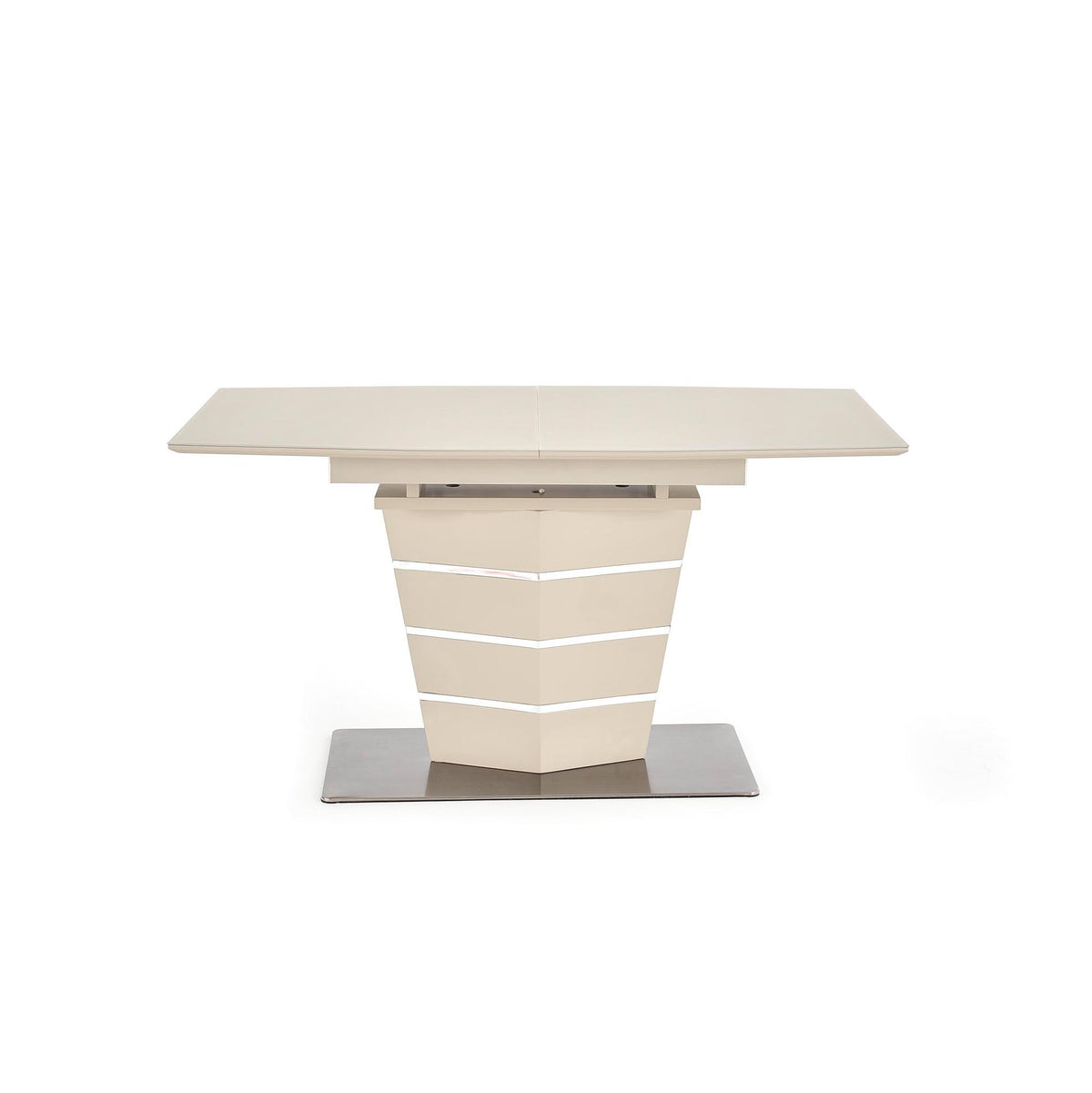 Jídelní stůl Soruinti rozkládací 140-180x76x80 cm (béžová)