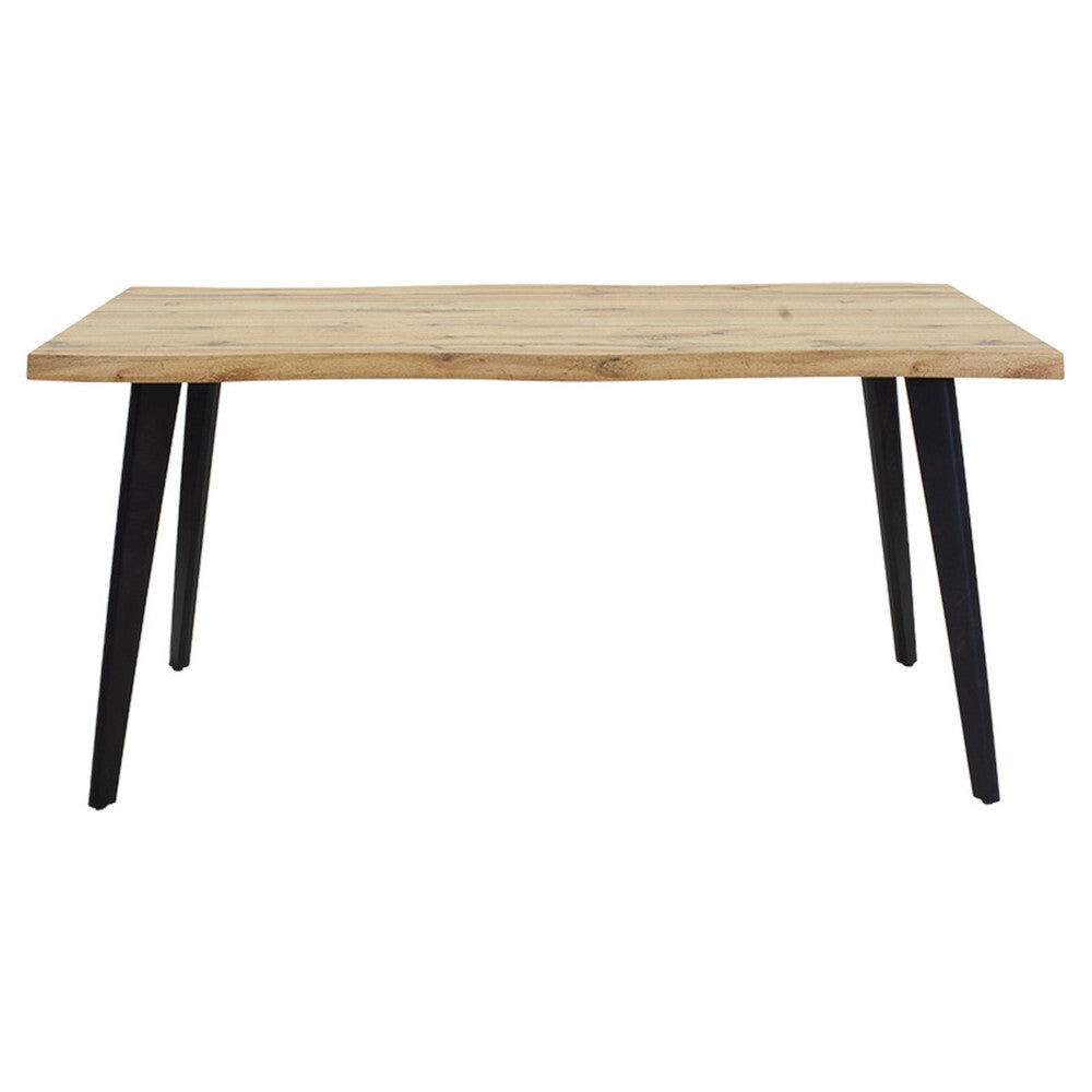 Jídelní stůl Vasilis 160x76x90 cm (dub, černá)