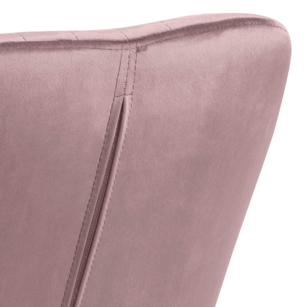 Jídelní židle Aiden růžová, černá