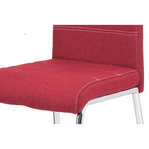 Jídelní židle Gasela červená/chrom
