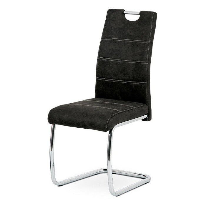 Jídelní židle Grama černá/chrom