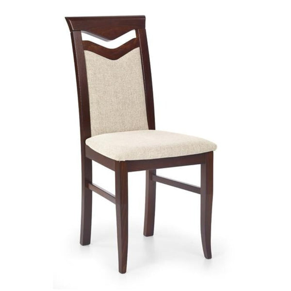 Jídelní židle Limone (ořech tmavý/potah béžová)
