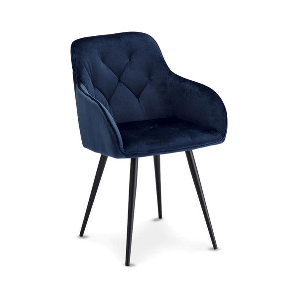 Levně Jídelní židle Fergo modrá, černá