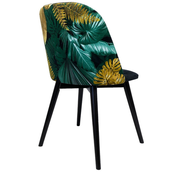 Levně Jídelní židle Gomea černá, tropic