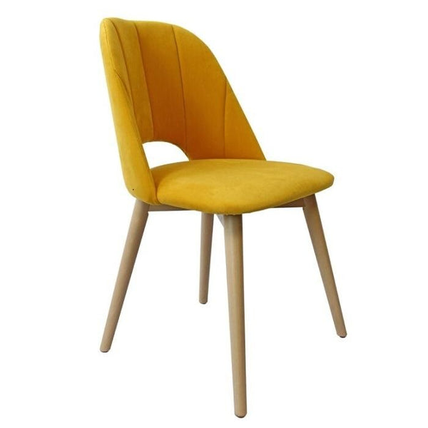 Levně Jídelní židle Grede (dub sonoma, žlutá)