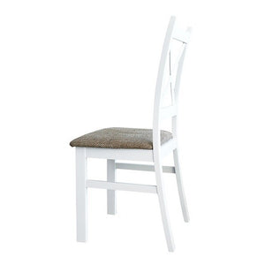 Jídelní židle Kasper bílá, šedá