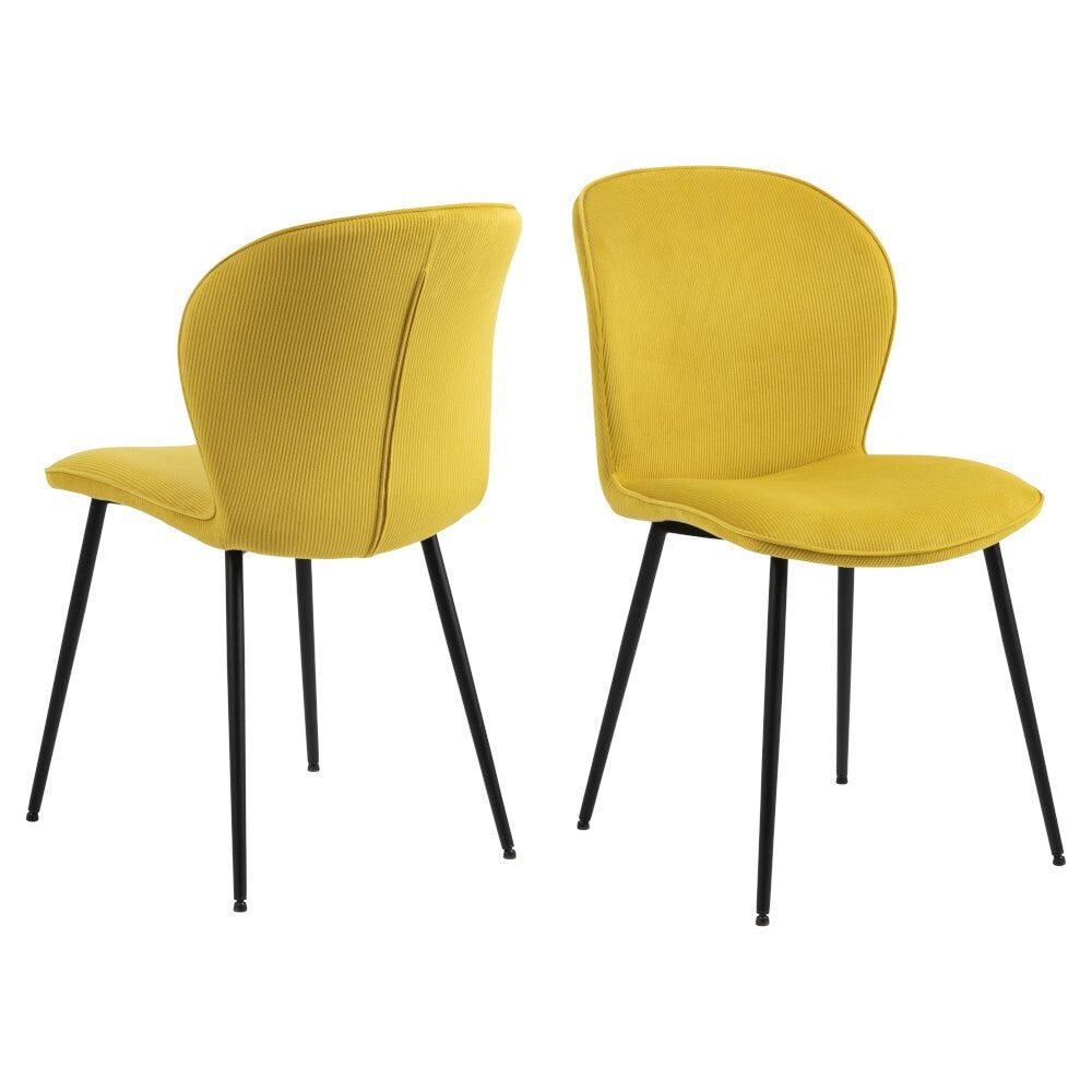 Jídelní židle Louise žlutá