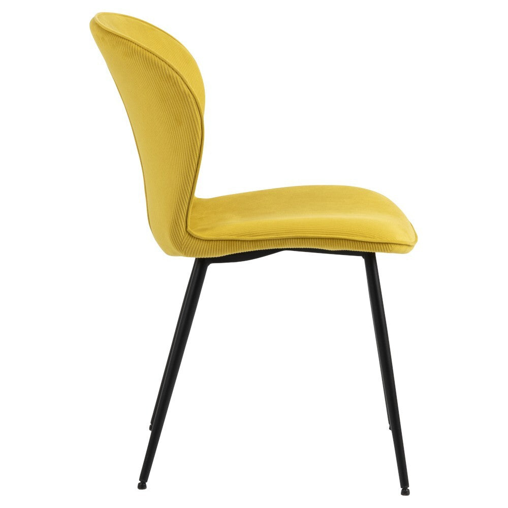 Jídelní židle Louise žlutá