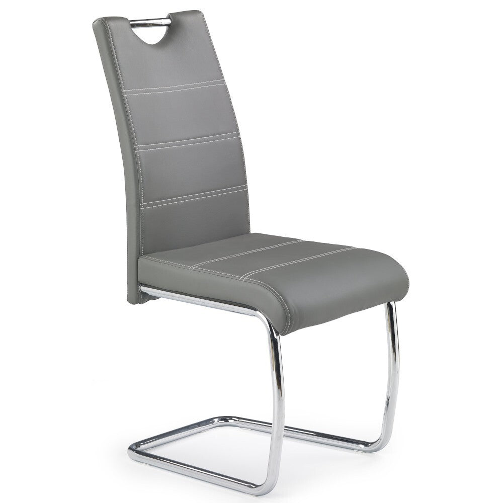 Melza - Jídelní židle (šedá, stříbrná)
