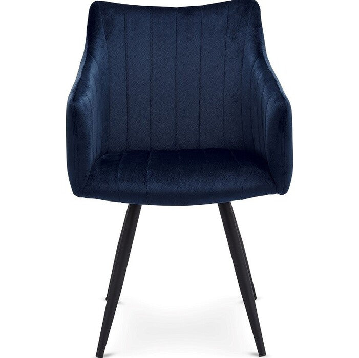 Jídelní židle Mijas modrá, černá