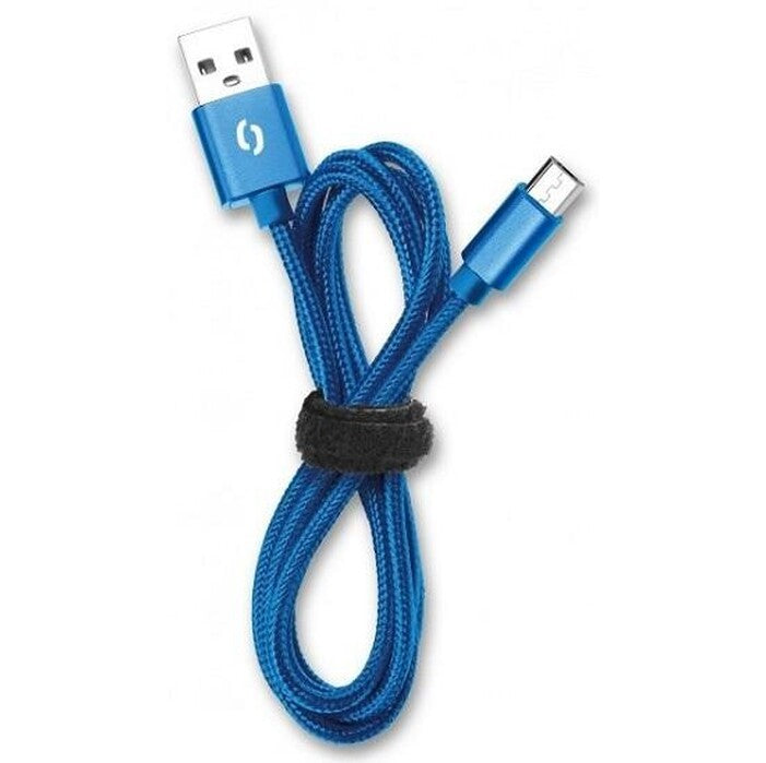 Kabel Aligator Lightning na USB, 2A, 1m, modrá