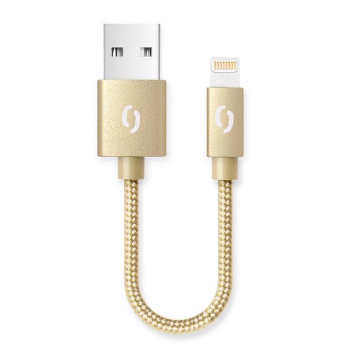Kabel Aligator Premium 2A, Lightning na USB, 50cm, zlatá