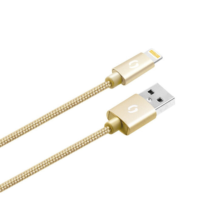 Kabel Aligator Premium 2A, Lightning na USB, 50cm, zlatá
