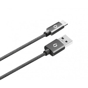 Kabel Aligator Premium 2A, microUSB 2m, černá