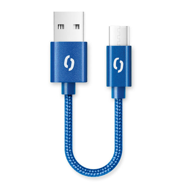Levně Kabel Aligator Premium 2A, USB-C na USB, 50cm, modrá