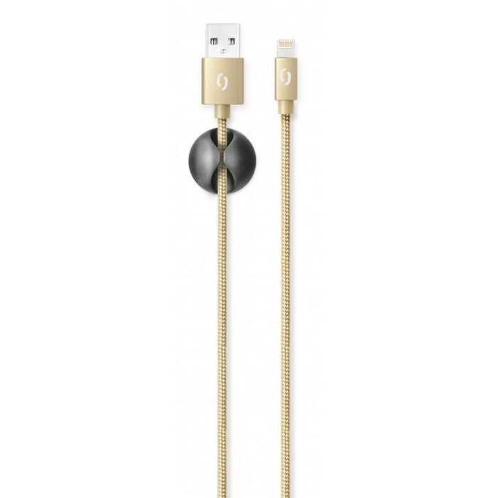Kabel Aligator Premium Lightning na USB 2A, zlatá