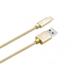 Kabel Aligator Premium Lightning na USB 2A, zlatá
