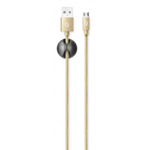 Kabel Aligator Premium Micro USB na USB 2A, zlatá